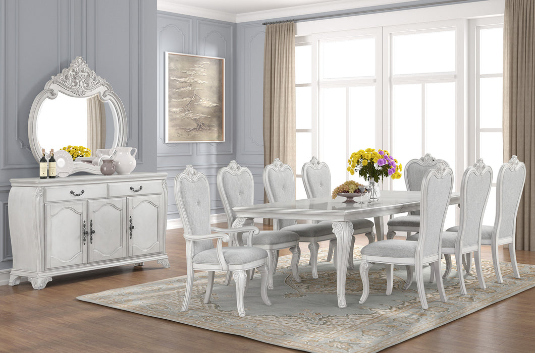 Gray Dining Table 9pc