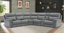 Load image into Gallery viewer, Leather Sectional Couch Recliner
