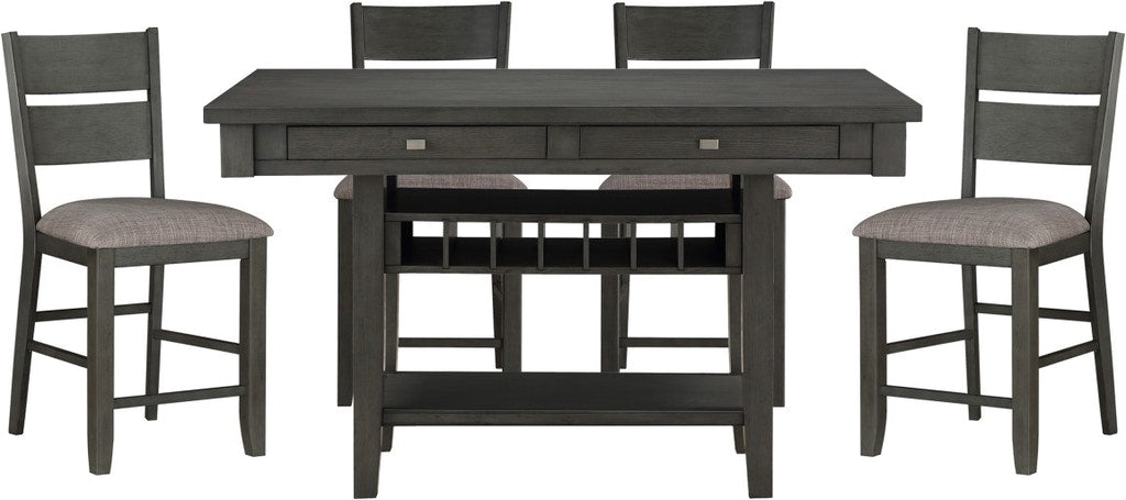 Gray Counter Height Dining Table